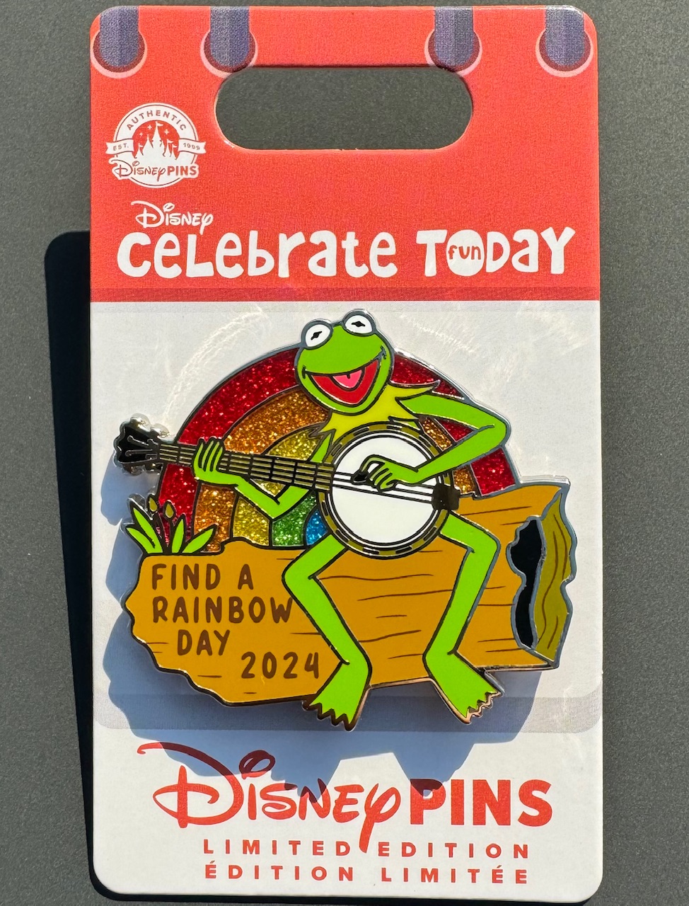 Kermit Find a Rainbow Day 2024 Disney Pin