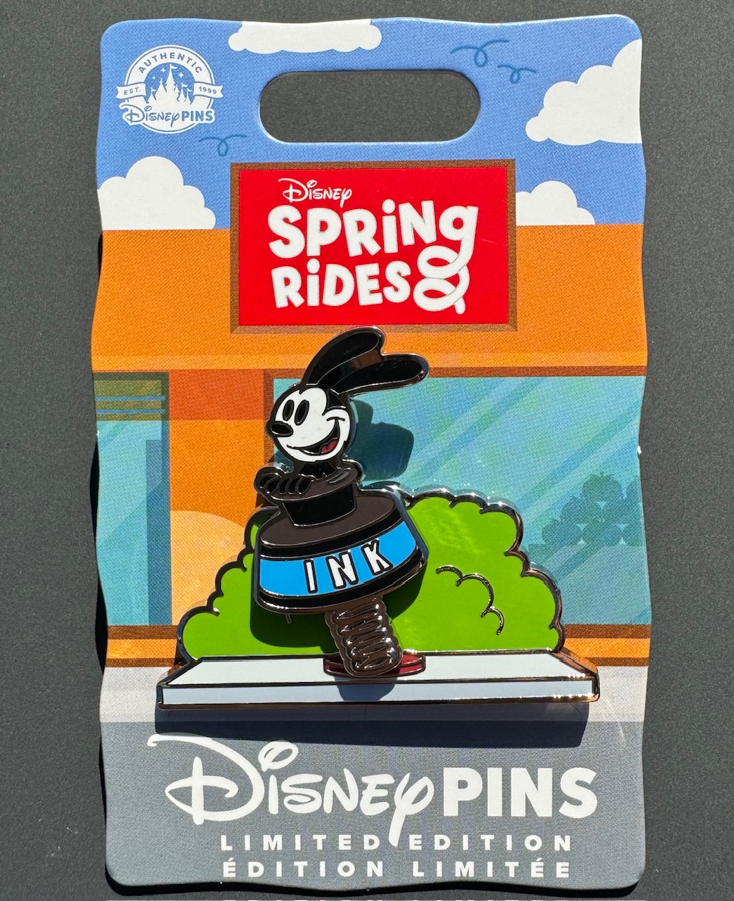 Oswald Spring Rides Disney Pin