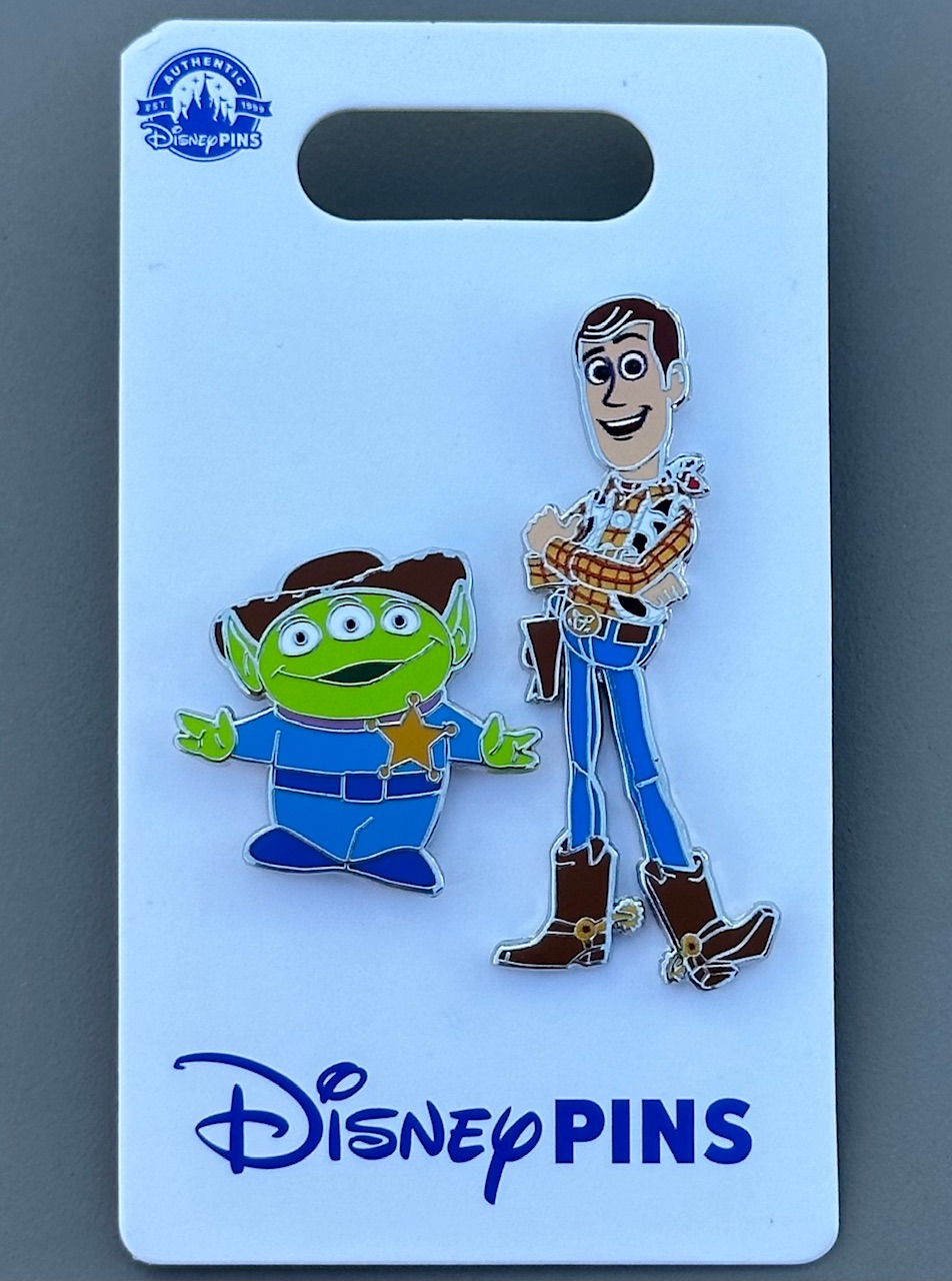Alien & Woody Toy Story 2024 Disney Pin Set