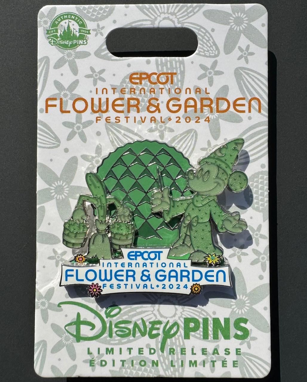 Fantasia Sorcerer Mickey Topiary Pin – Epcot Flower & Garden Festival 2024