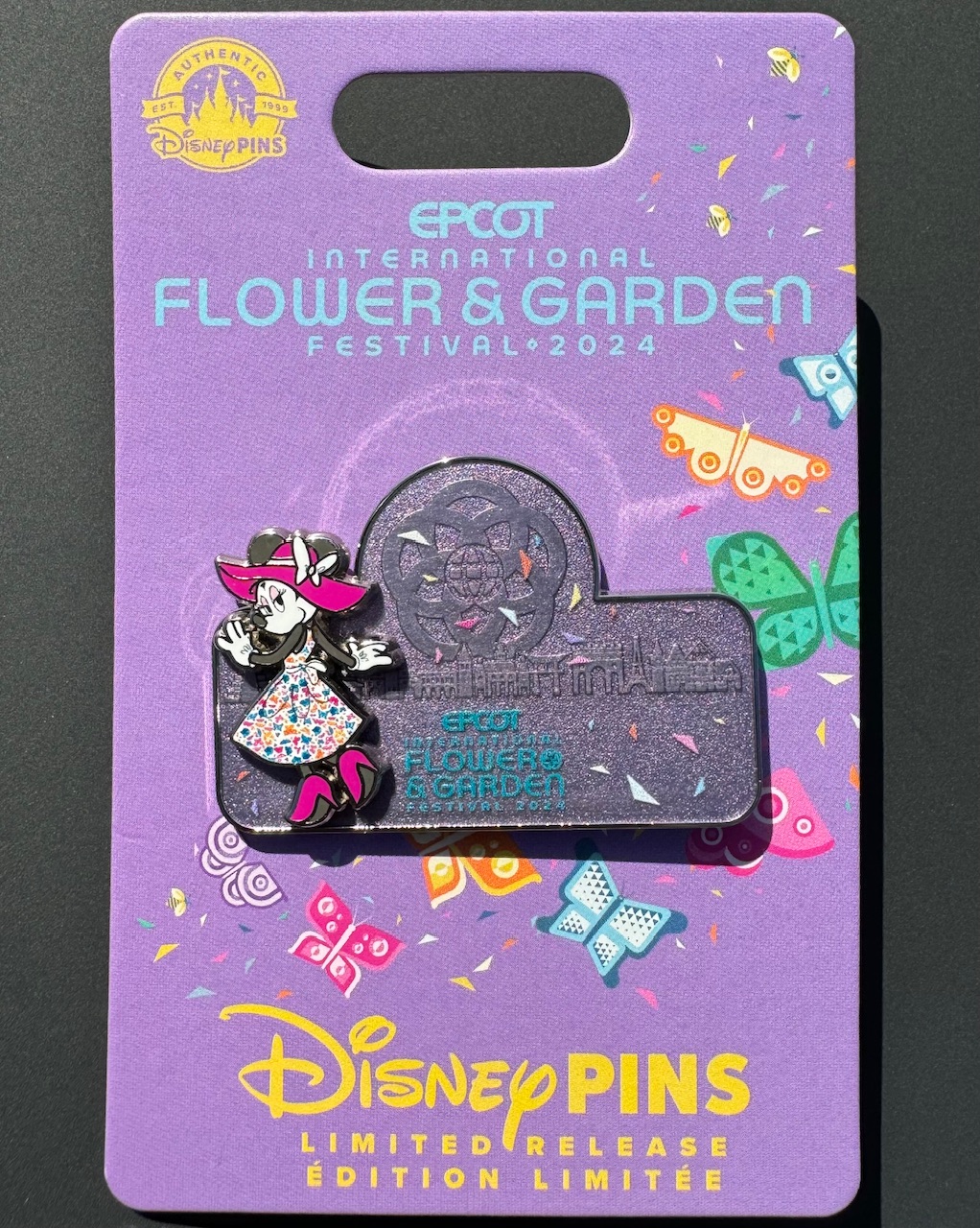 Minnie Mouse Pin – Epcot Flower & Garden Festival 2024