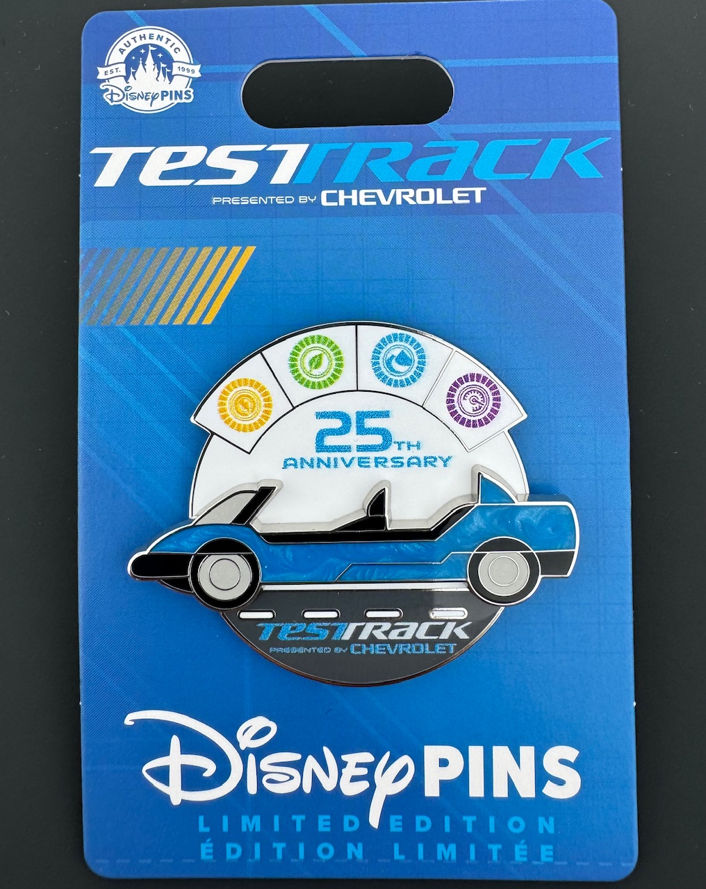 Test Track 25th Anniversary Disney Pin