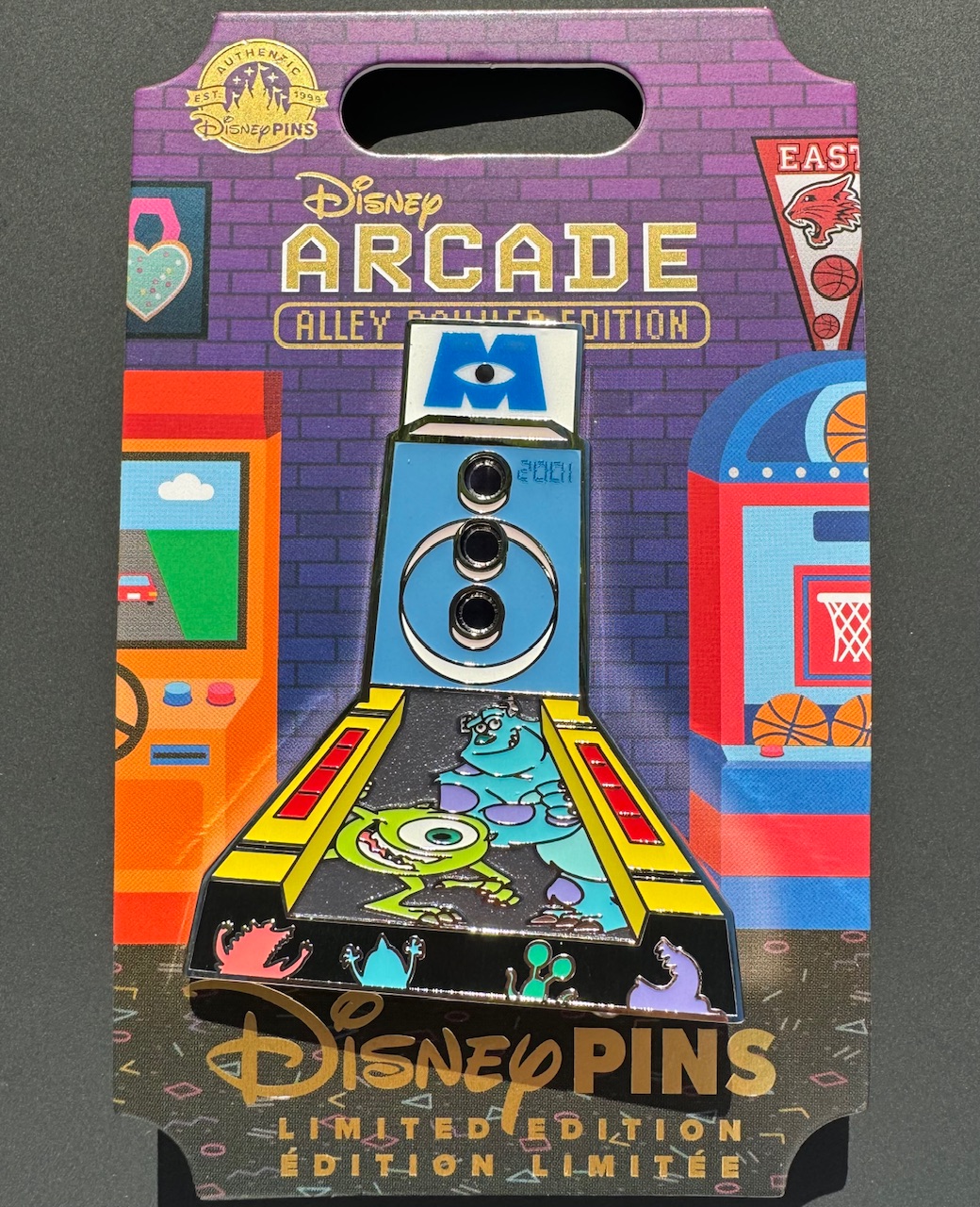 Monsters, Inc. Alley Bowler Arcade Disney Pin