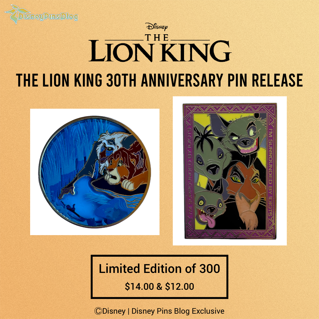 The Lion King 30th Anniversary Disney Pins at DPB Store