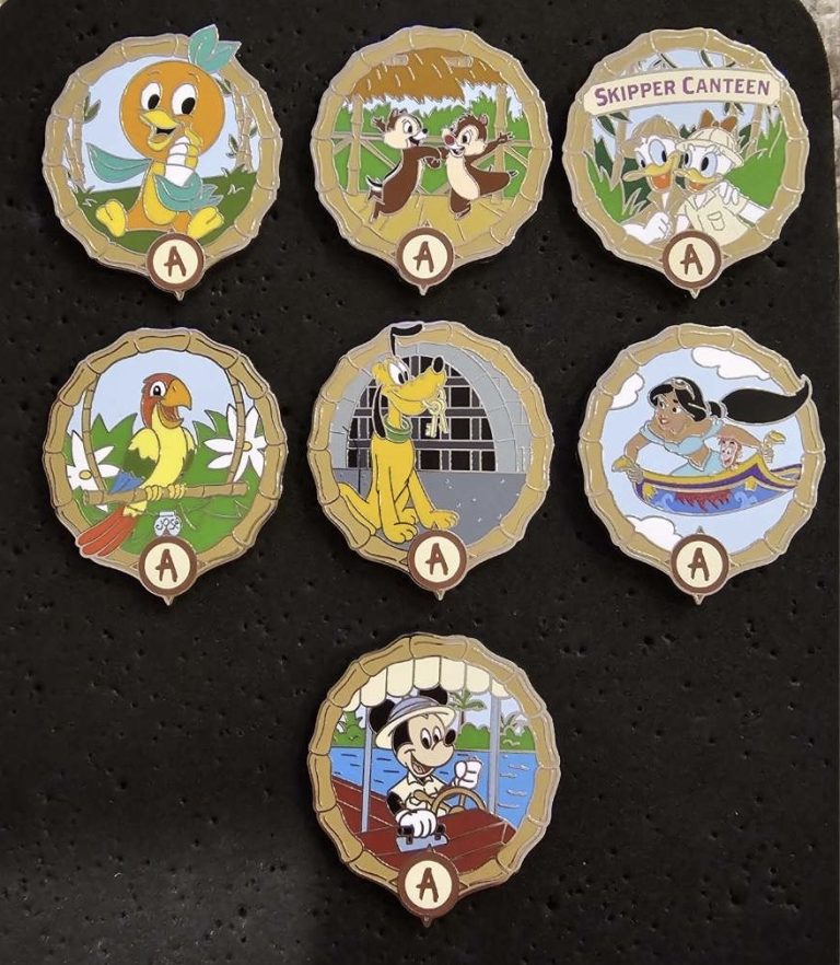 Adventureland Mystery Pin Set At Walt Disney World Disney Pins Blog