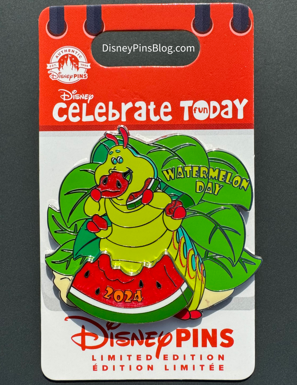 Heimlich Watermelon Day 2024 Disney Pin