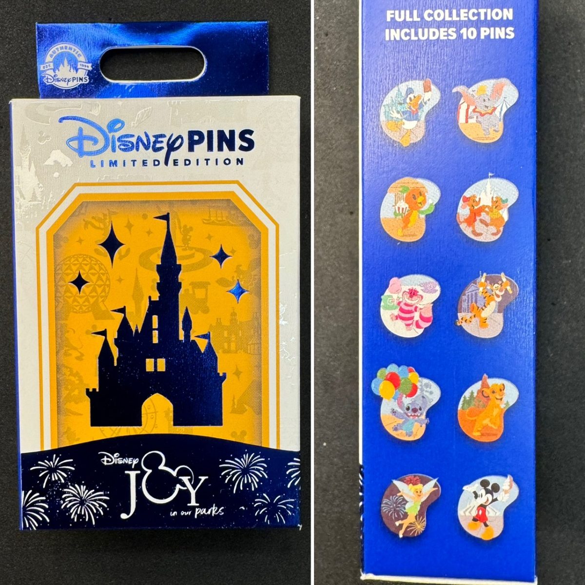 Disney Joy in Our Parks Mystery Pin Set - D23 2024