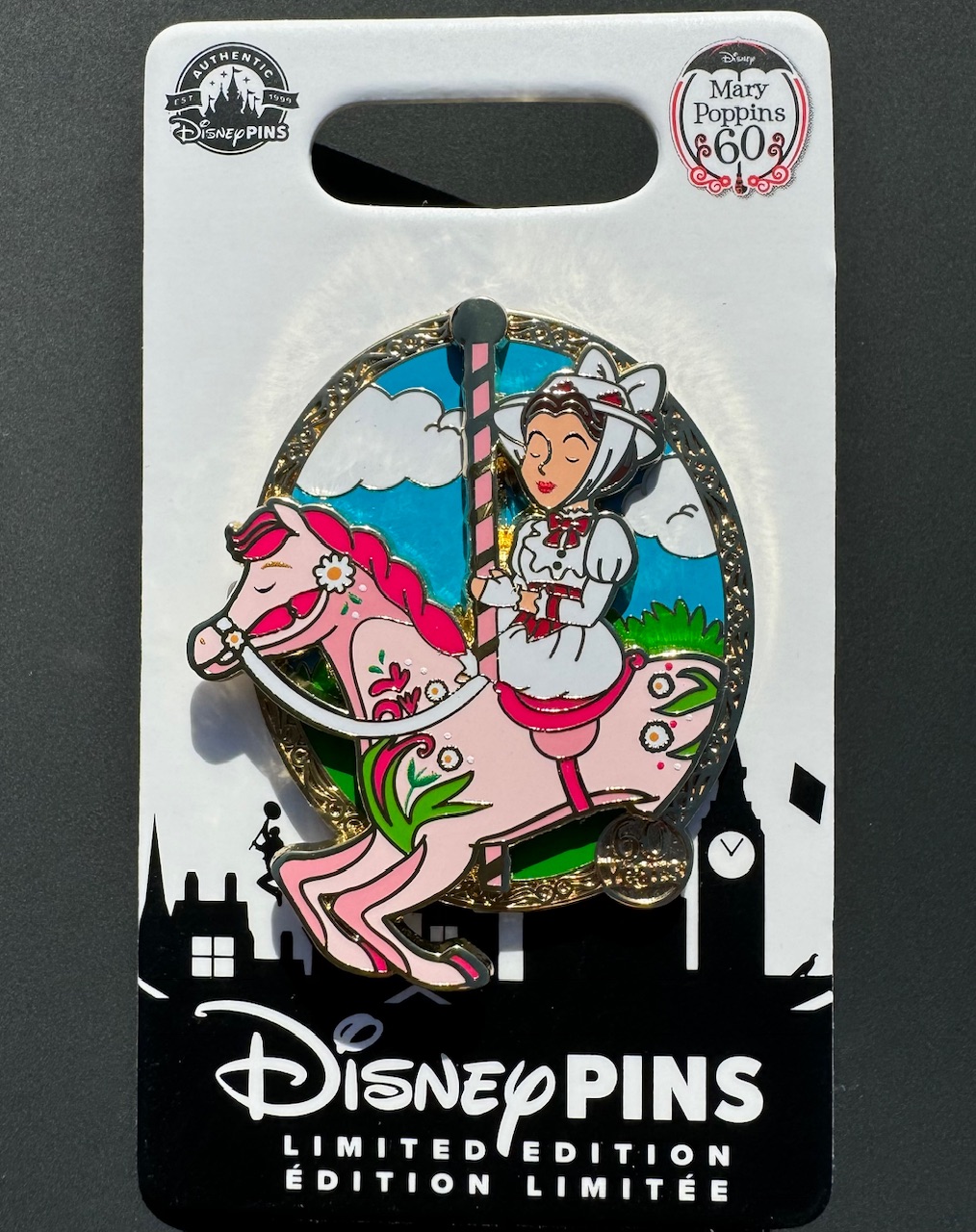 Mary Poppins 60th Anniversary Carousel Disney Pin