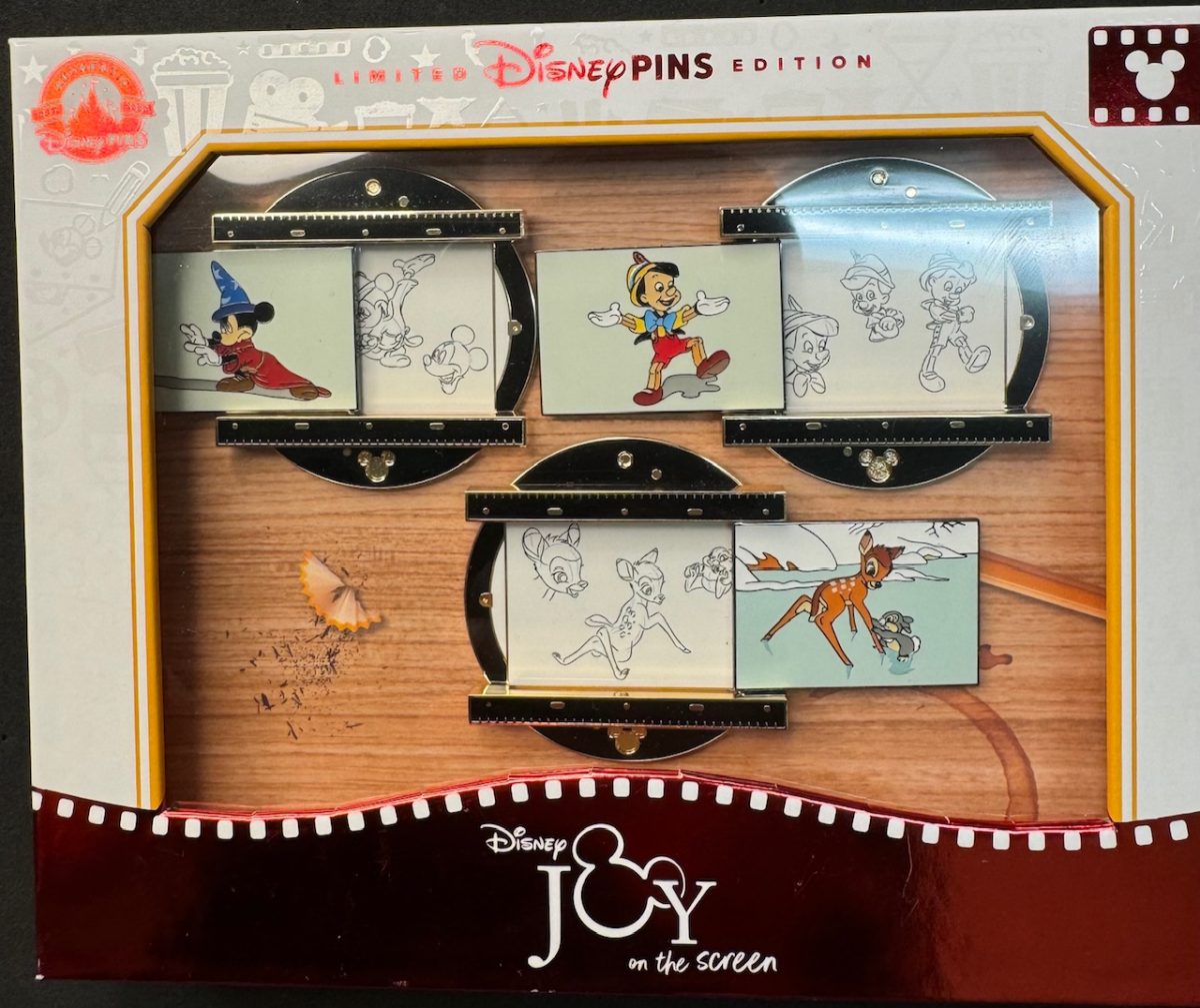 Joy on the Screen Drawing Pad Boxed Pin Set 2 - D23 2024