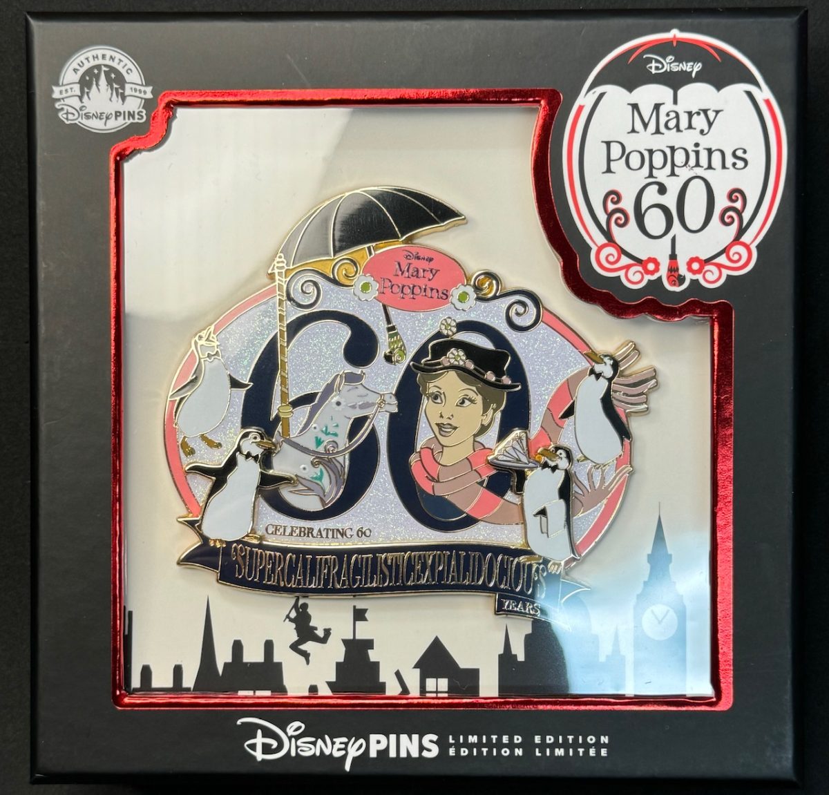 Mary Poppins 60th Anniversary Pin - D23 2024