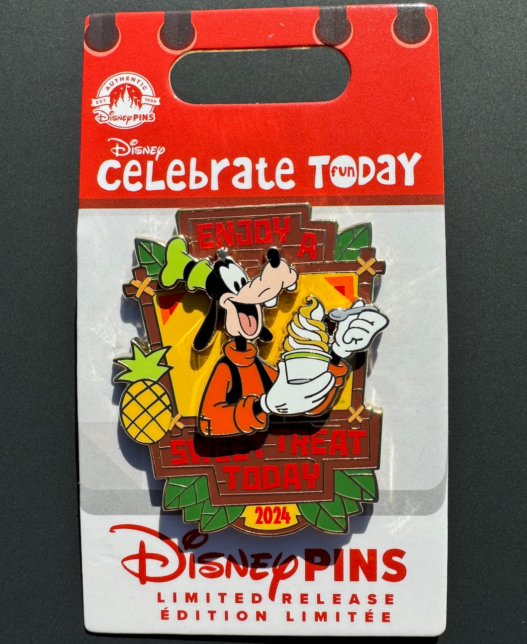 Goofy - Enjoy a Sweet Treat Today 2024 Disney Pin