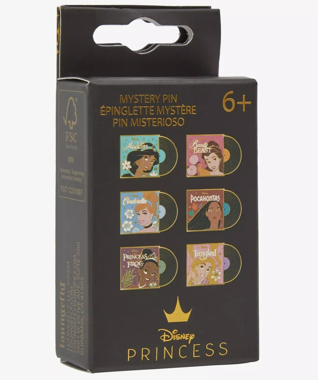 Disney Princess Record Cover Blind Box Pin Set at BoxLunch - Disney ...