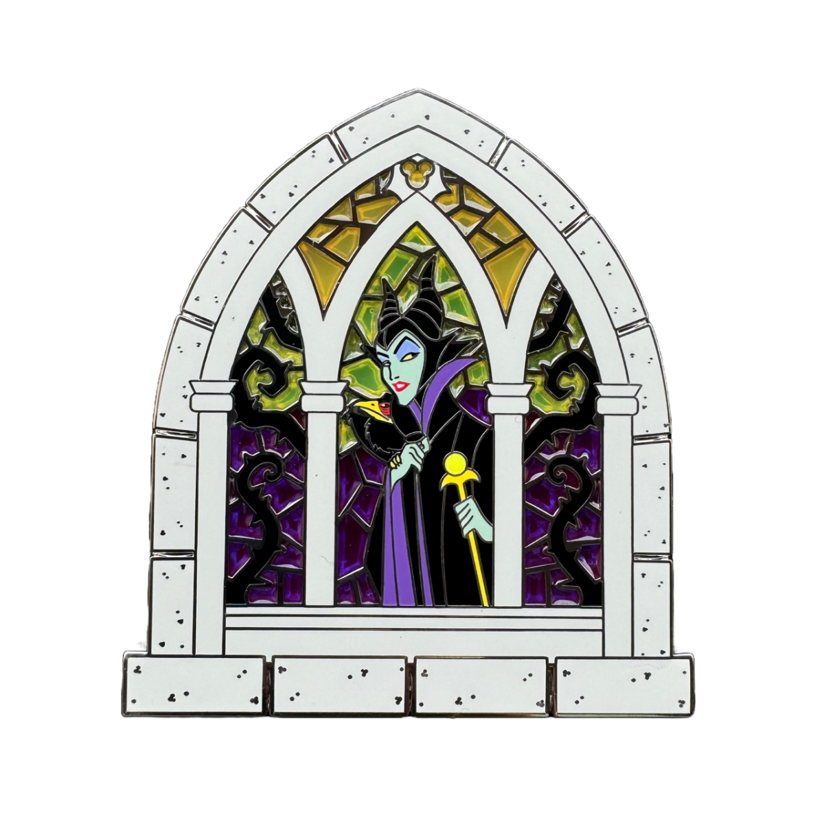 Maleficent Castle Stained Glass Disney Pin Release - DPB Store