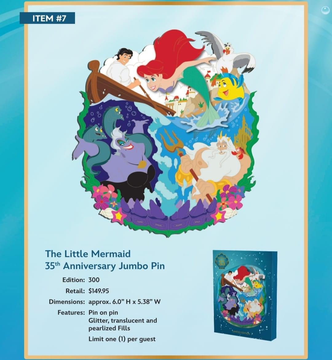 The Little Mermaid 35th Anniversary WDI Pins #4