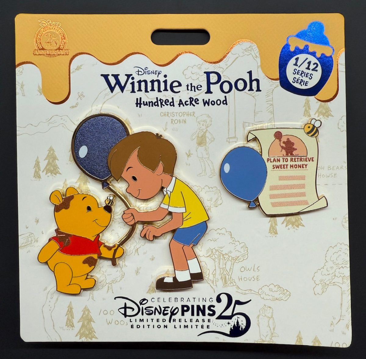 Winnie the Pooh Hundred Acre Wood Series 1 Disney Pin Set