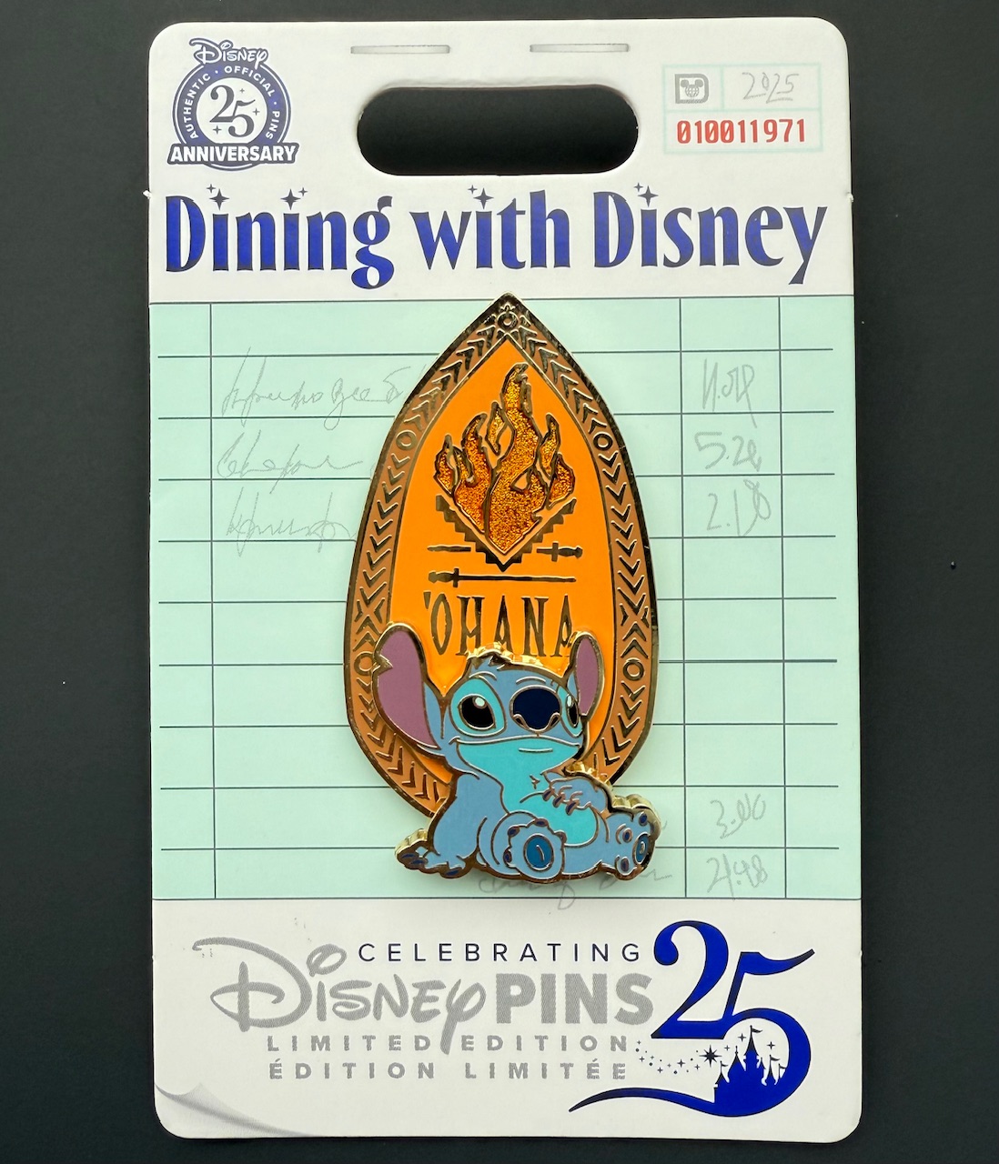 Ohana - Dining with Disney Pin