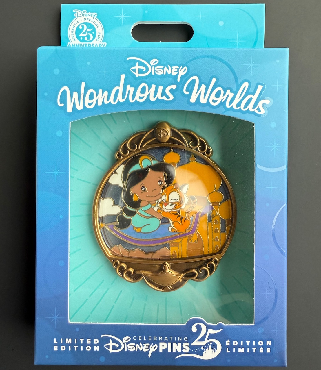 Jasmine & Rajah Wondrous Worlds Disney Pin