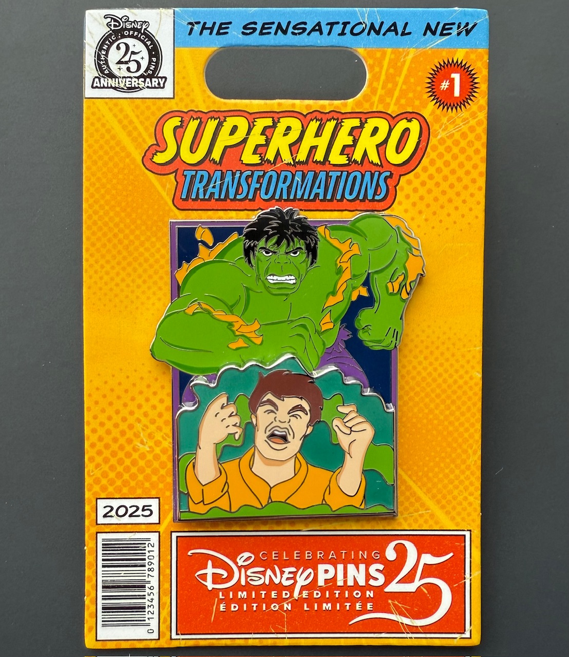 Incredible Hulk Marvel Superhero Transformations Disney Pin