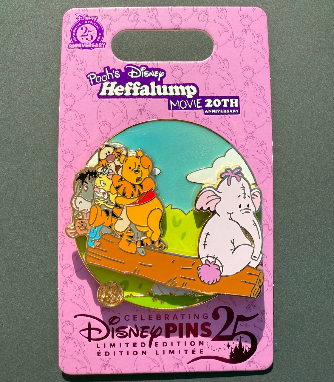 Pooh’s Heffalump Movie 20th Anniversary Disney Pin