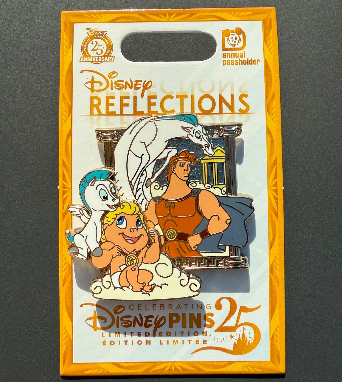 Hercules Reflections Annual Passholder Disney Pin