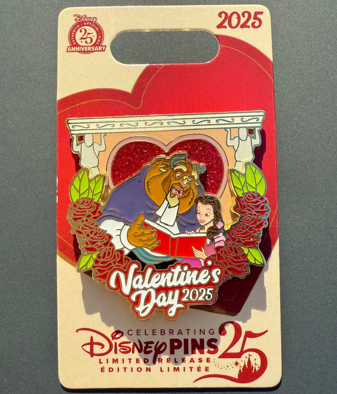 Beauty and the Beast Valentine’s Day 2025 Pin