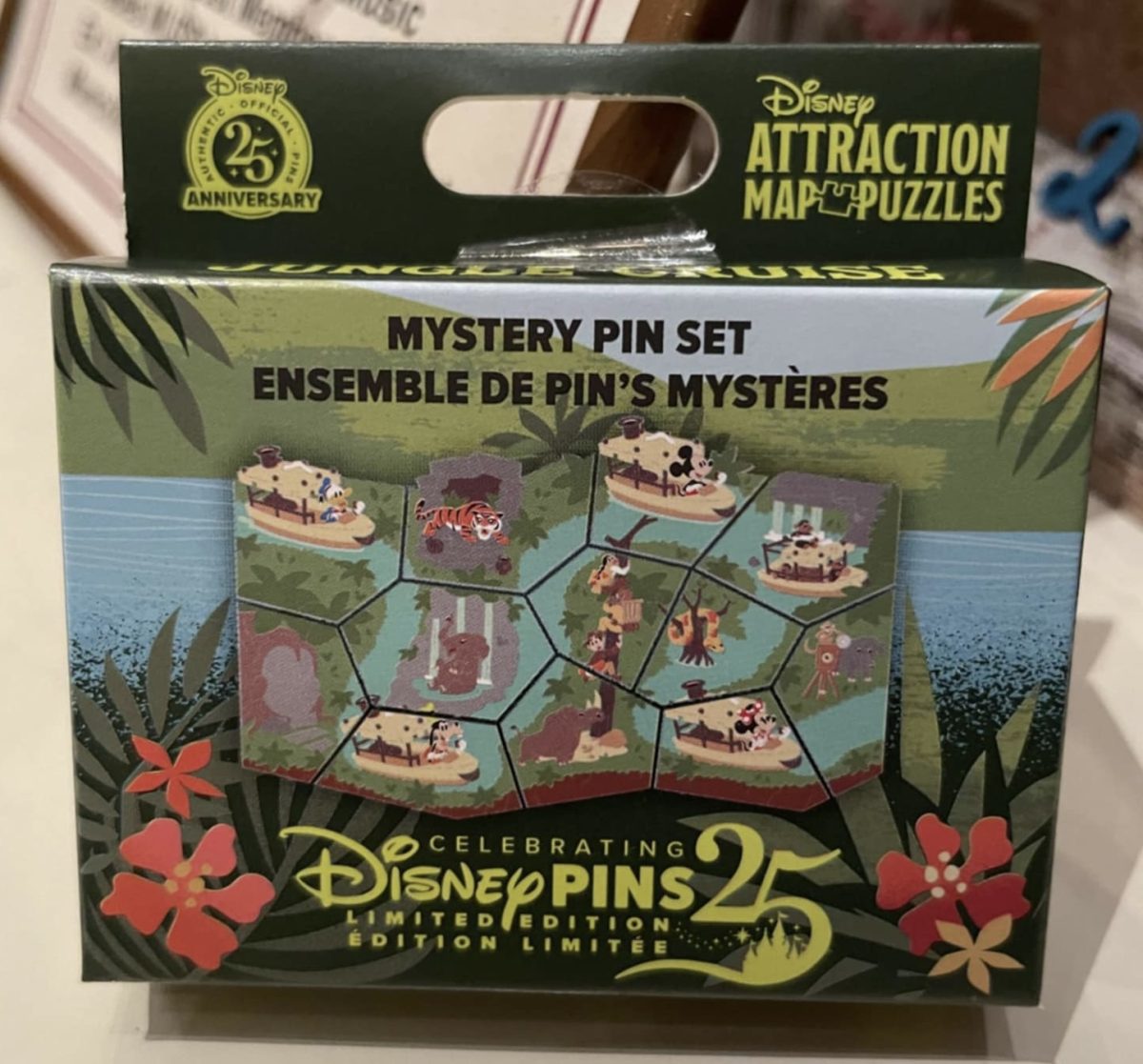 Jungle Cruise Attraction Puzzle Mystery Pin Set