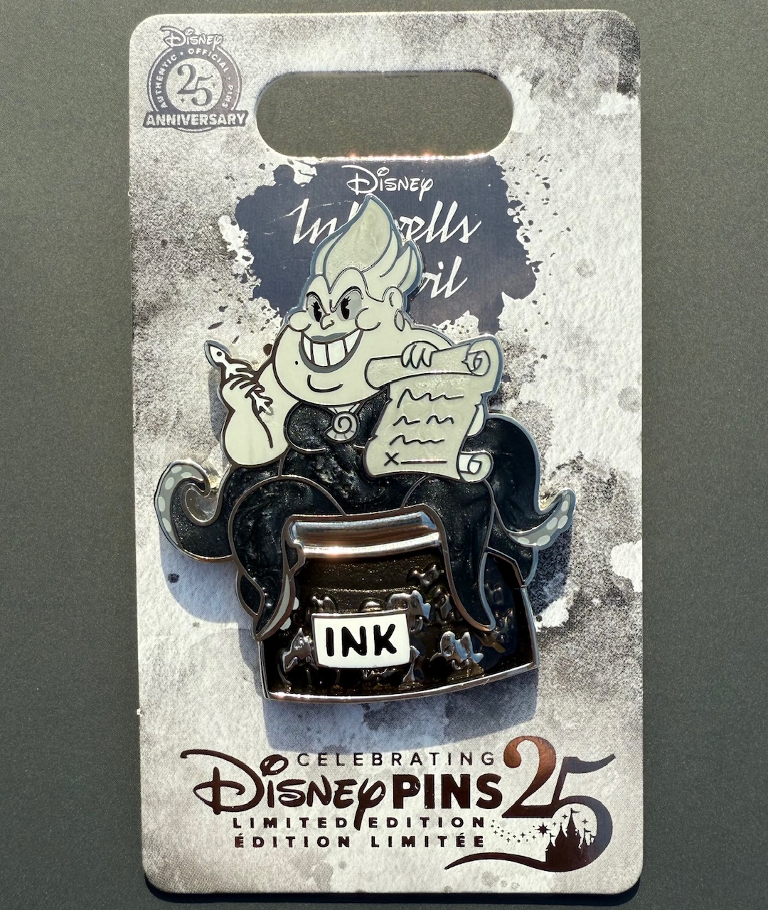 Ursula Inkwells of Evil Disney Pin