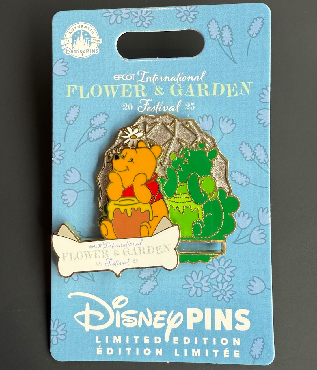 Winnie the Pooh Pin - Epcot Flower & Garden Festival 2025