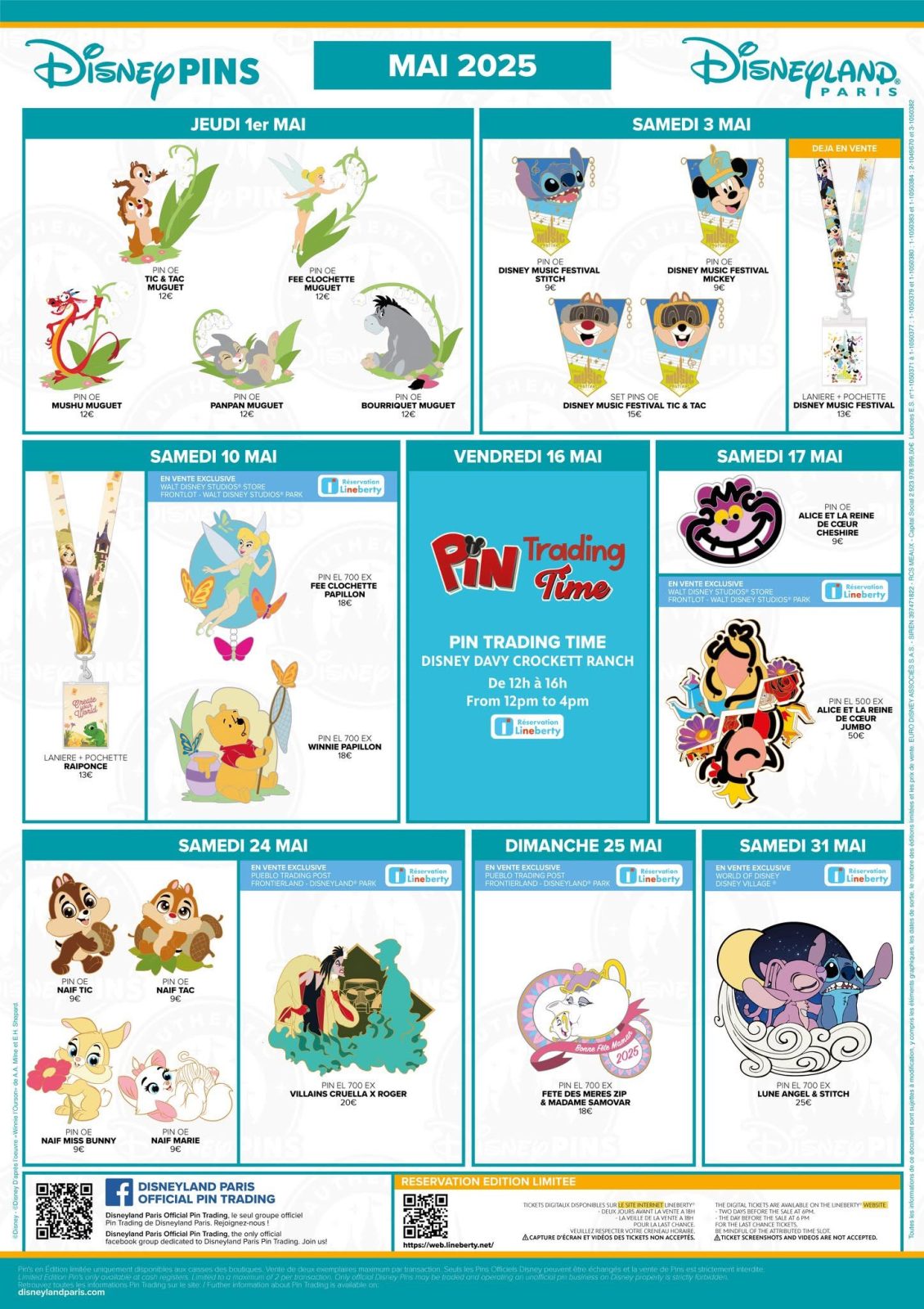 Disneyland Paris May 2025 Pin Releases