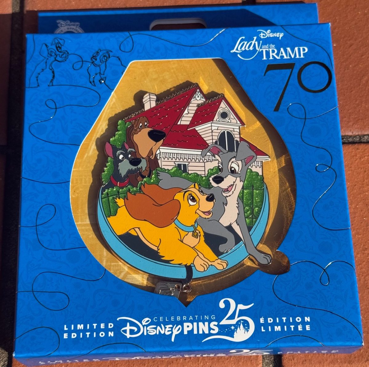 Lady, Tramp, Trusty & Jock - Lady and the Tramp 70th Anniversary Pin