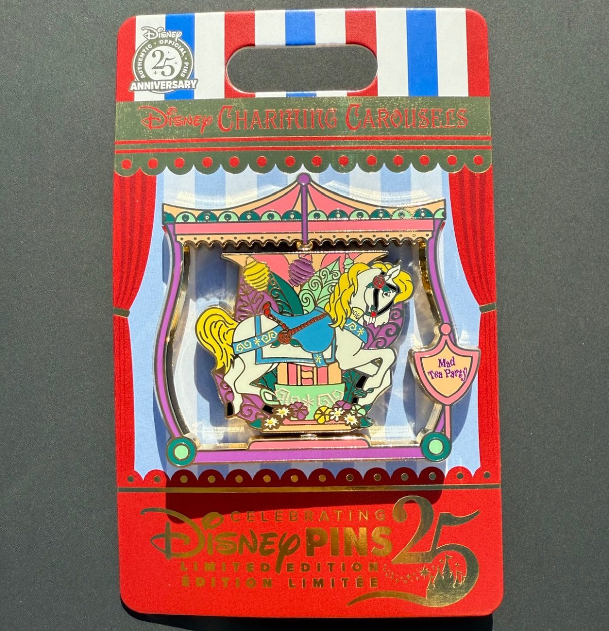 Mad Tea Party Charming Carousels Disney Pin