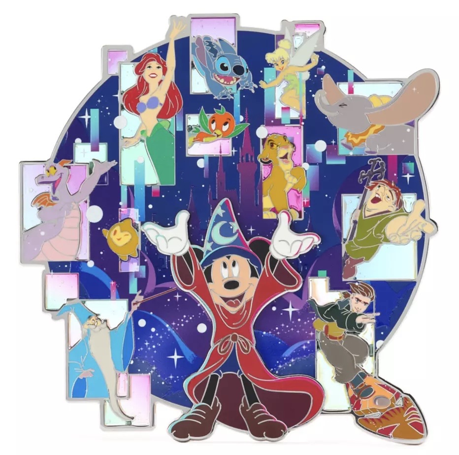Sorcerer Mickey Mouse and Friends Jumbo Pin - The Most Magical Place on Earth
