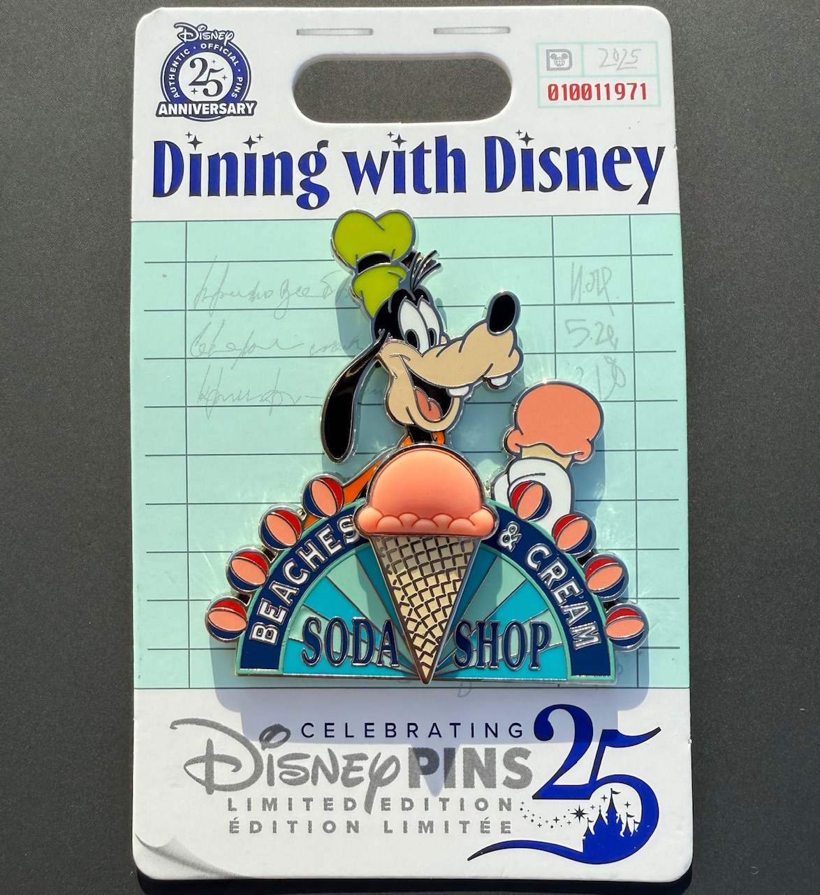 Beaches and Cream Soda Shop Dining with Disney Pin
