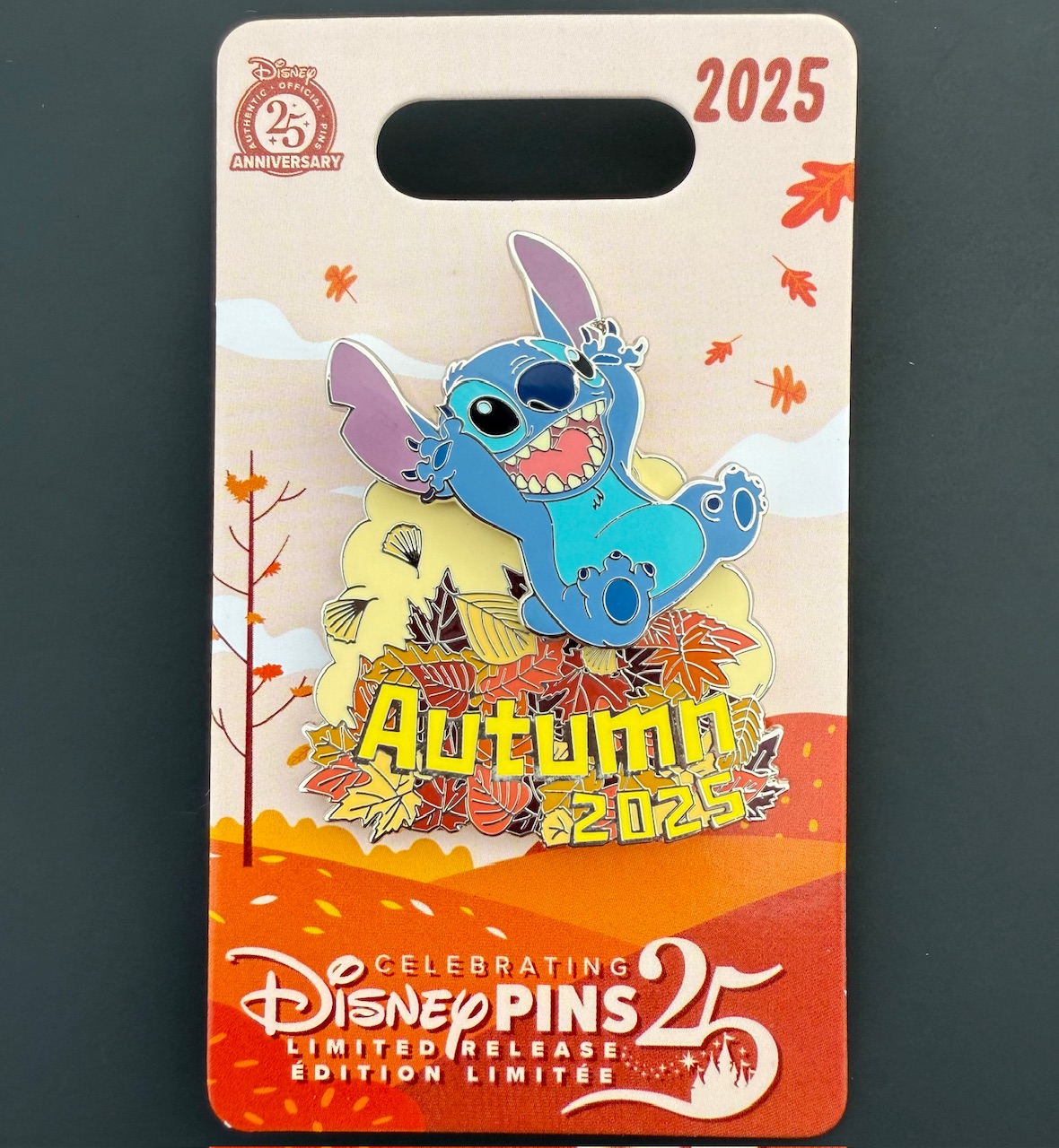Autumn 2025 Stitch Disney Pin