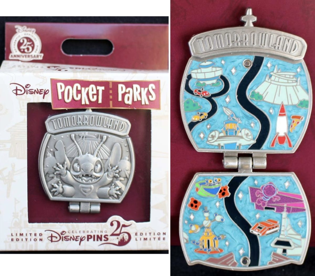 Tomorrowland Pocket Parks Disney Pin