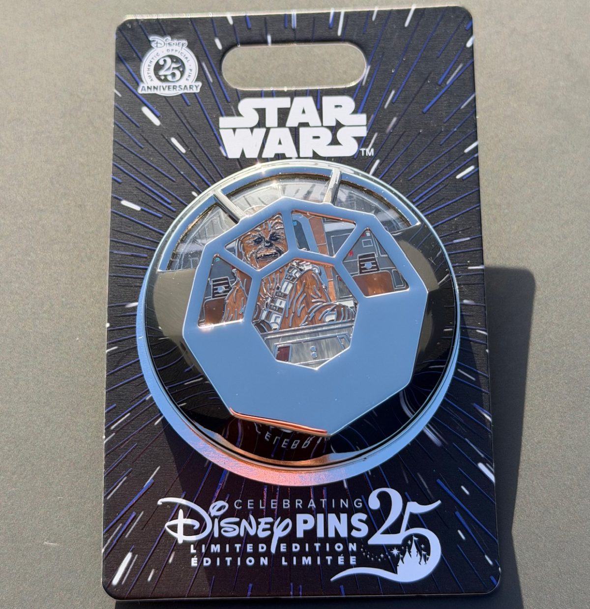 Chewbacca Star Wars Cockpit 3D Disney Pin