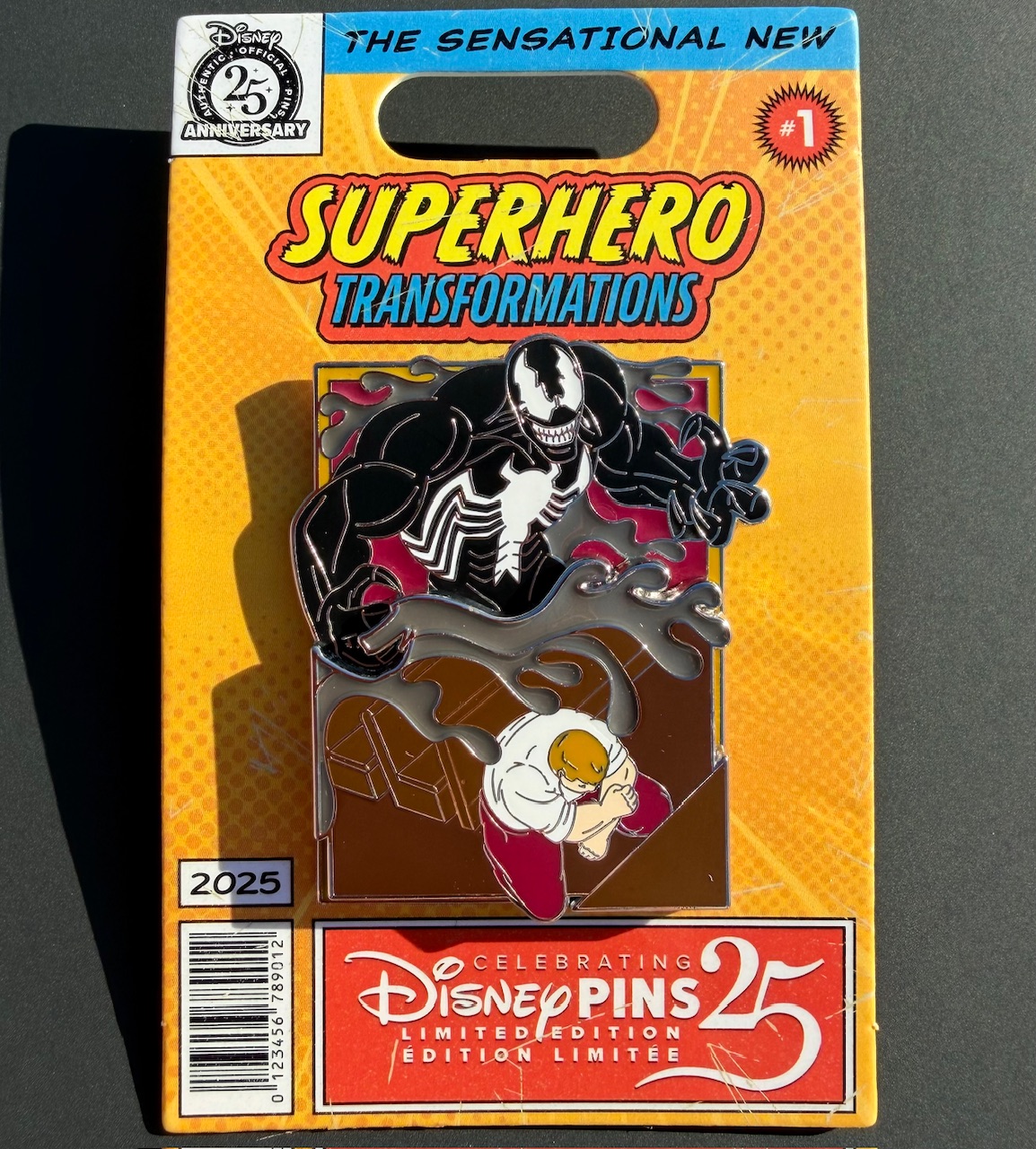 Venom Marvel Superhero Transformations Disney Pin
