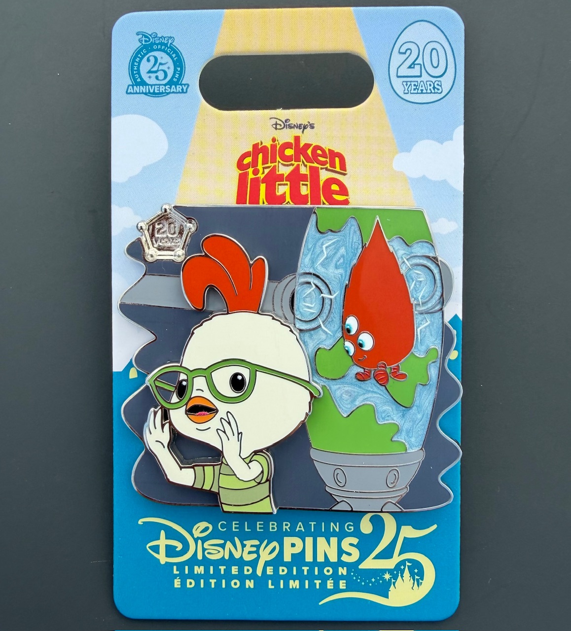 Chicken Little 20th Anniversary Disney Pin