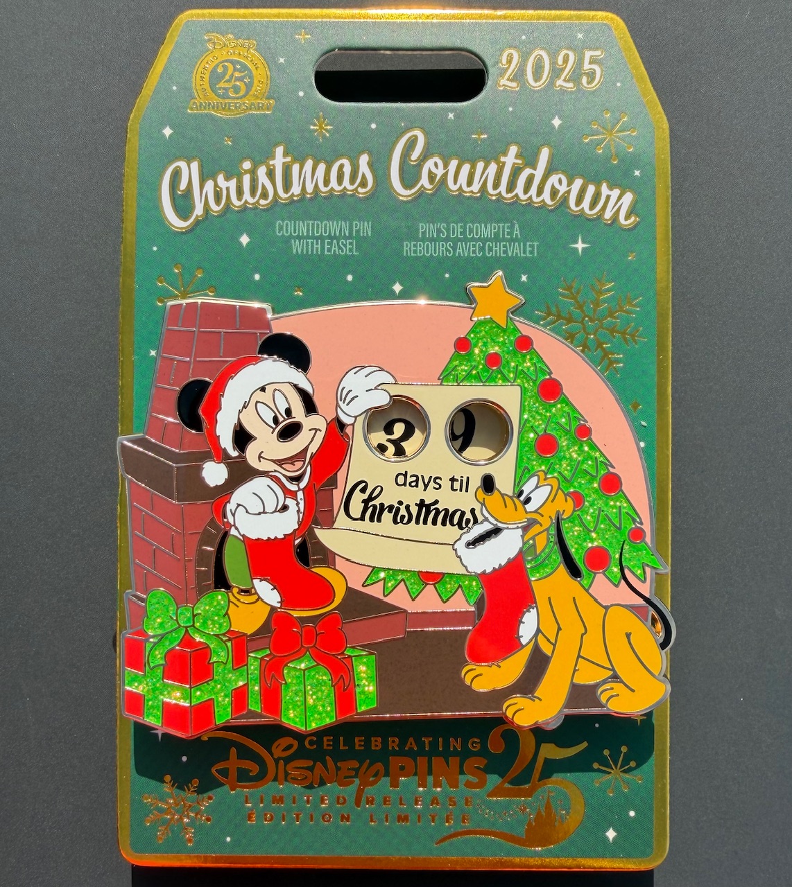 Mickey & Pluto Christmas Countdown 2025 Mini Jumbo Pin Mickey & Pluto Christmas Countdown 2025 Mini Jumbo Pin
