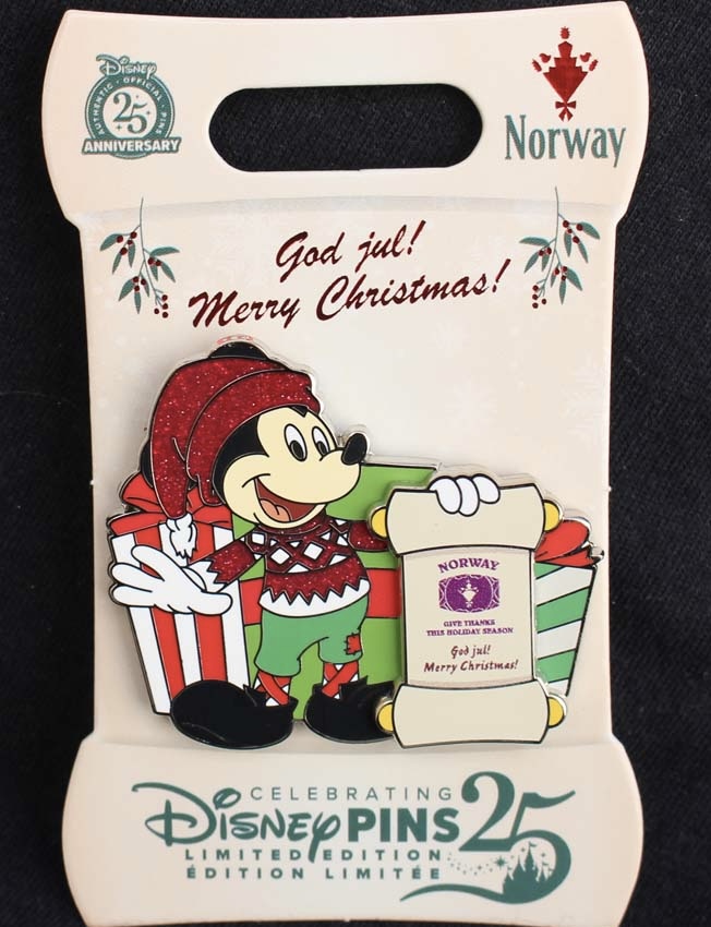 Norway Santa Mickey Mouse 2025 Disney Pin