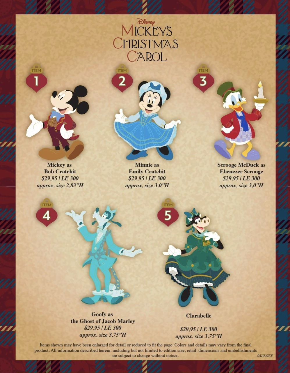 Mickey’s Christmas Carol WDI Pins at Mickey’s of Glendale D23 Holiday 2025 Shopping Event