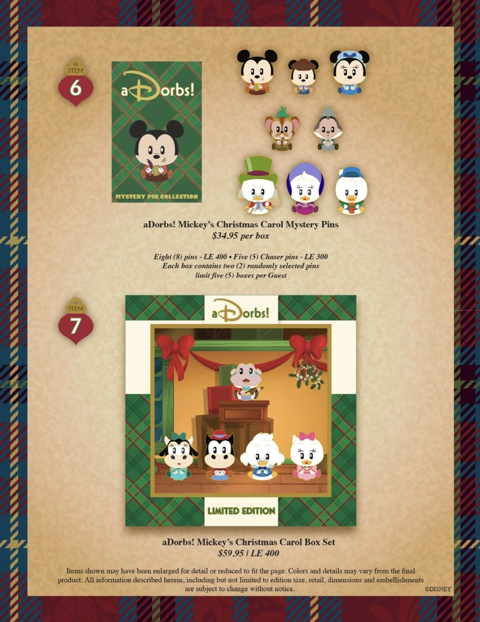 Mickey’s Christmas Carol WDI Pins at Mickey’s of Glendale D23 Holiday 2025 Shopping Event