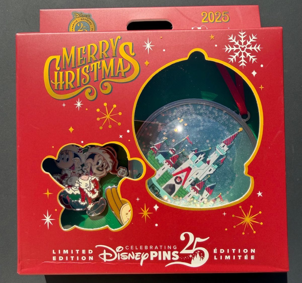 Christmas 2025 Walt Disney World Pin & Ornament Set