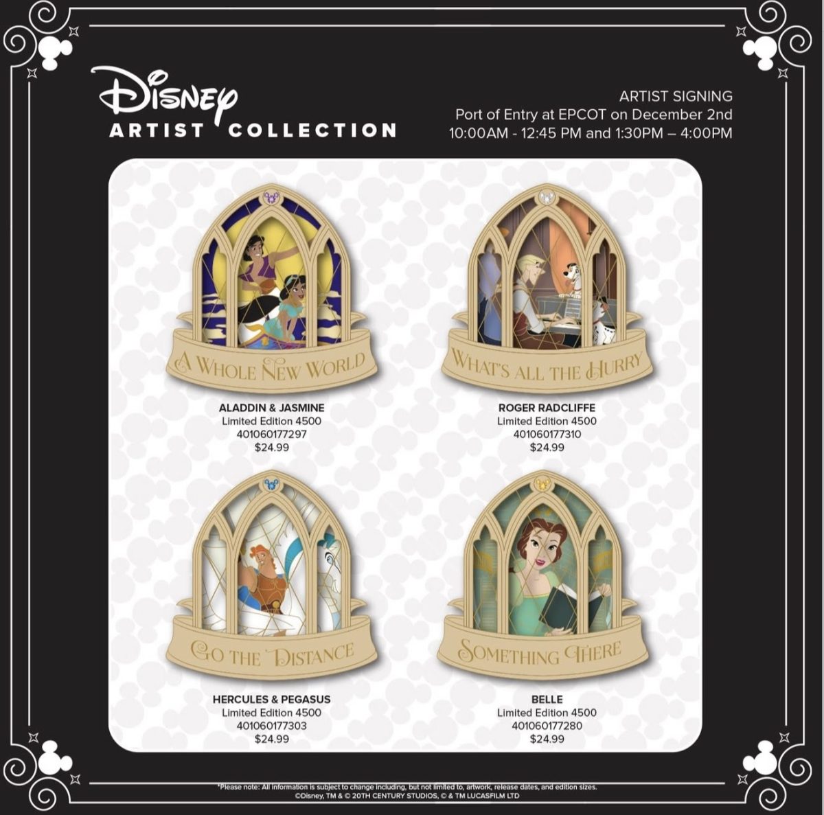 Jes Willis Window Disney Pin Series