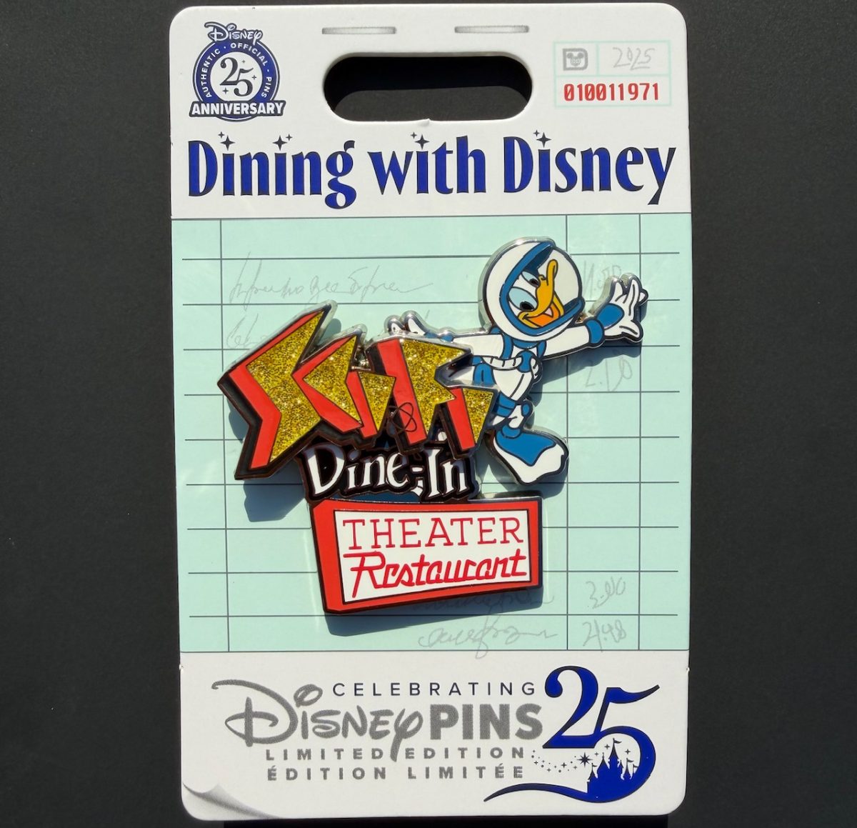 Sci-Fi Dine-In Theater Dining with Disney Pin