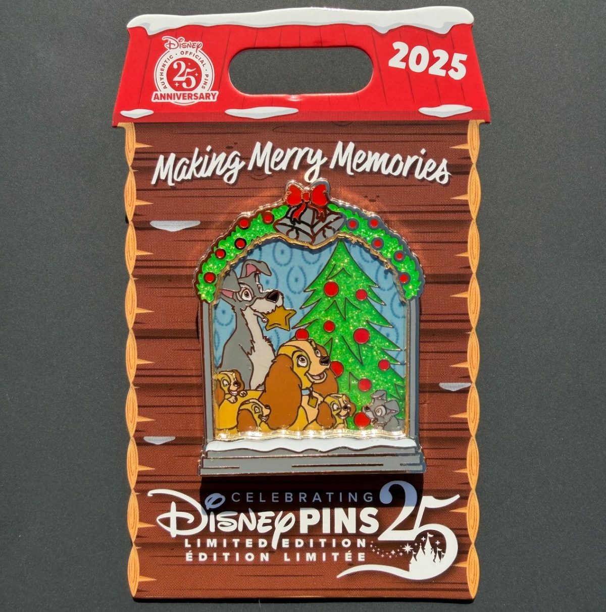 Lady and the Tramp - Making Merry Memories Disney Pin
