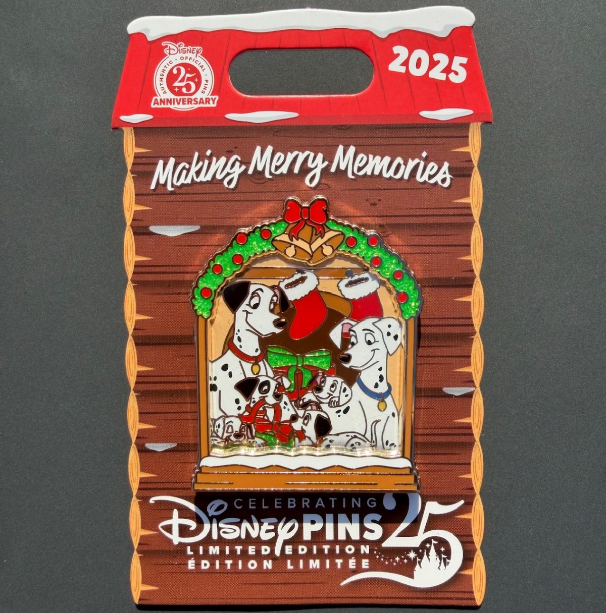 101 Dalmatians - Making Merry Memories Disney Pin