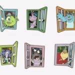 Monsters, Inc. Stained Glass Doors Blind Box Pin Set at Hot Topic